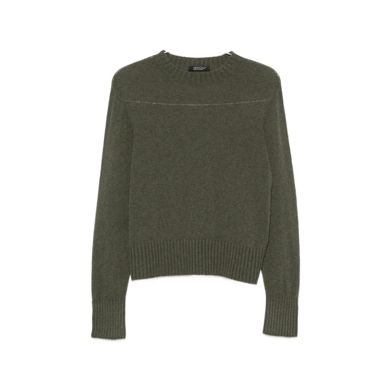 Aragona Long-sleeve Ribbed-trim Sweater
