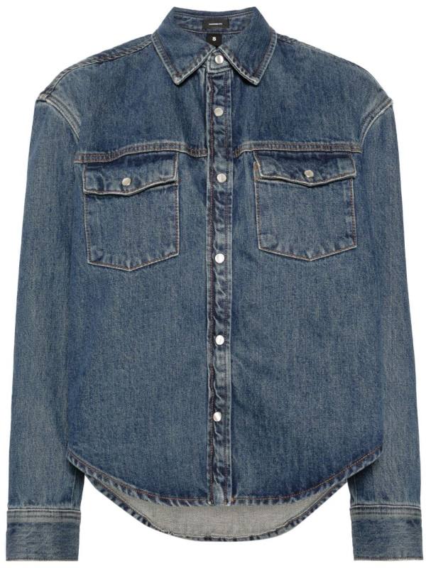 press-stud denim jacket