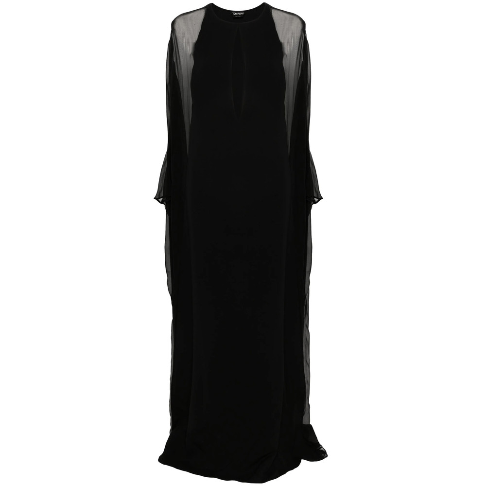 Tom Ford Semi-sheer-panelled Maxi Dress