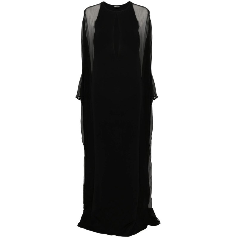 Tom Ford Semi-sheer-panelled Maxi Dress