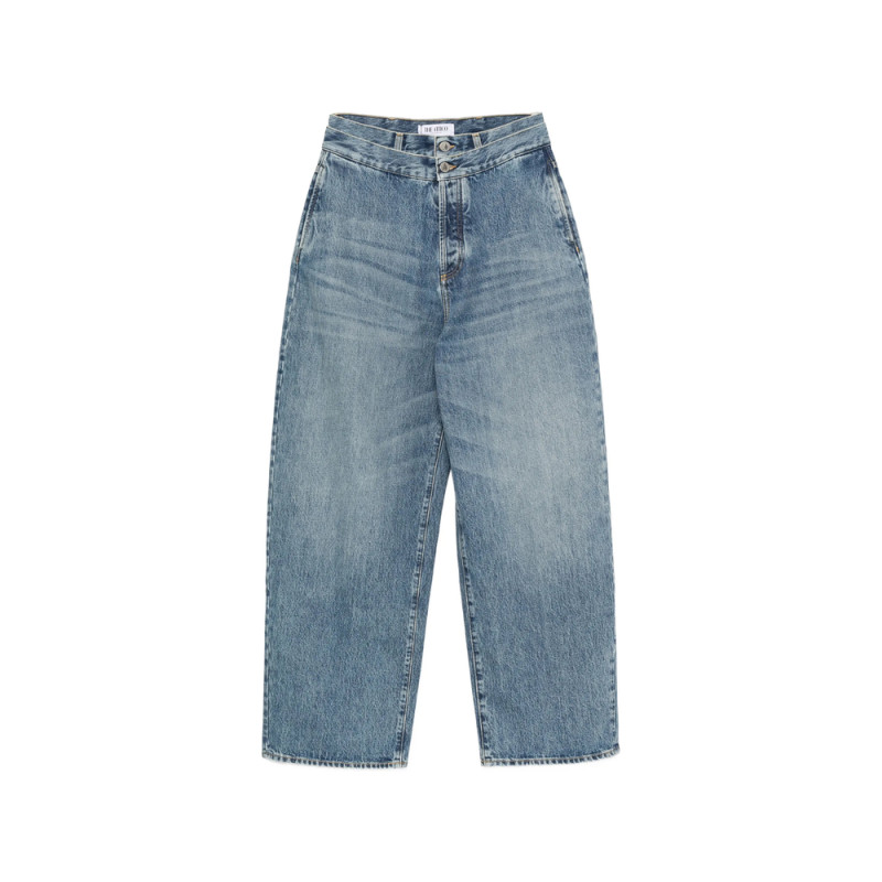 The Attico Double-waist Wide-leg Jeans