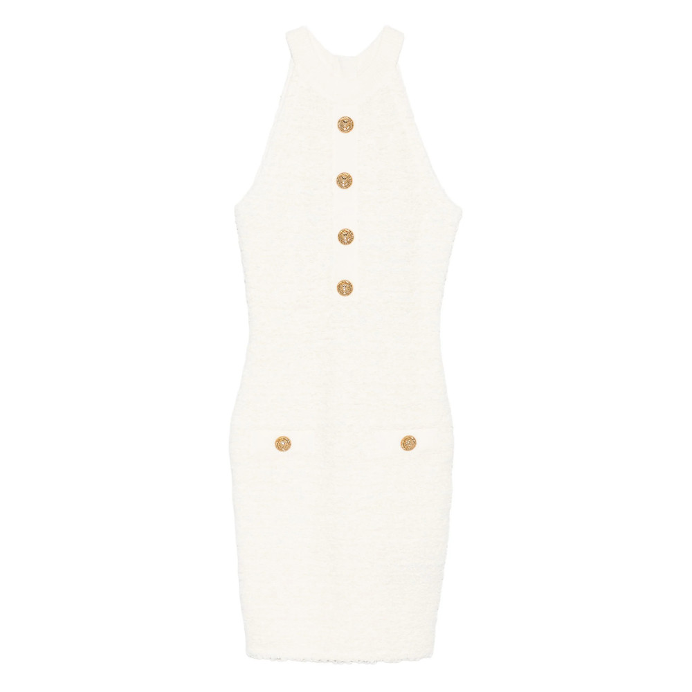 Balmain Button-detail Mini Dress