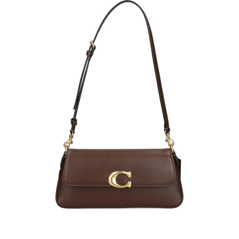 Coach Small Jet C-logo Leather Shoulder Bag