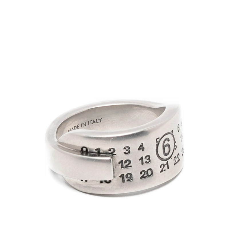 Mm6 Maison Margiela Numeric Signature And Multi-band Ring