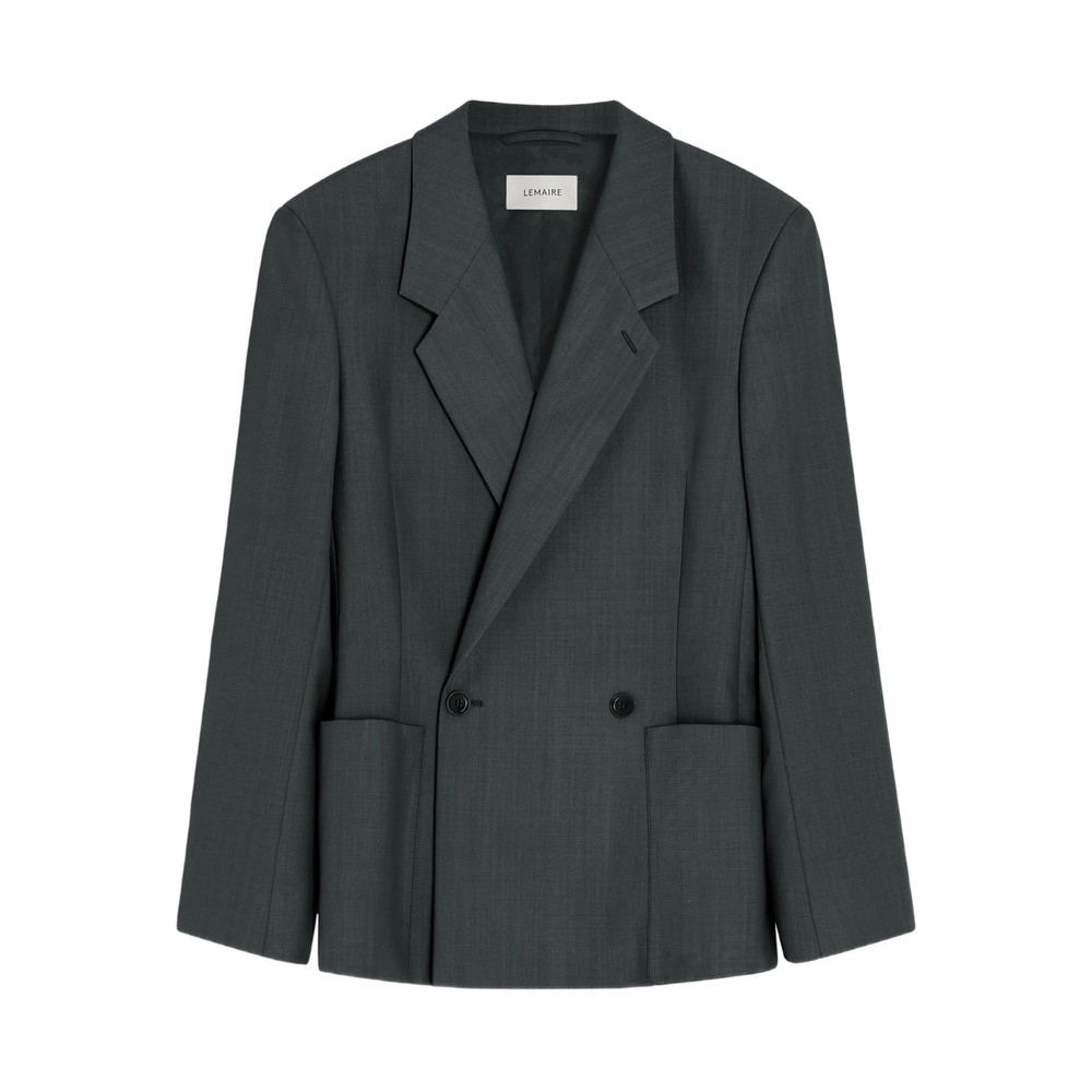 Lemaire Double-breasted Patch-pocket Blazer