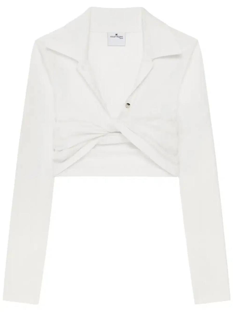 twist-detailing shirt
