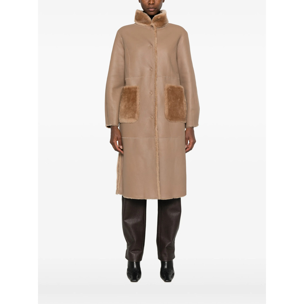 Suprema X Eraldo Belted Shearling Coat