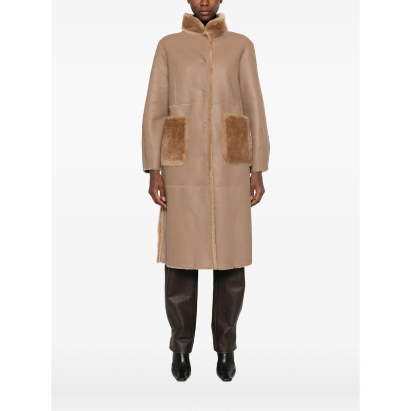 Suprema X Eraldo Belted Shearling Coat