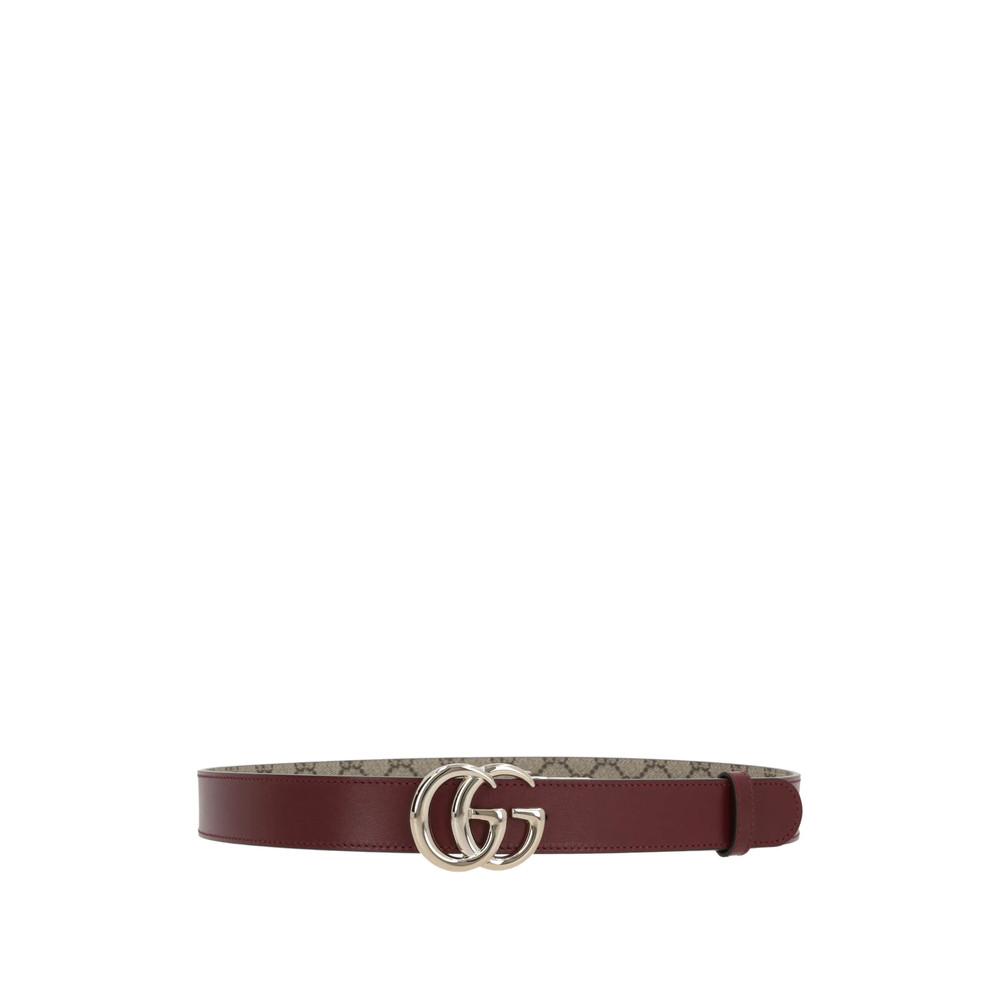 Gucci Signature Double G-buckle Reversible Leather Belt
