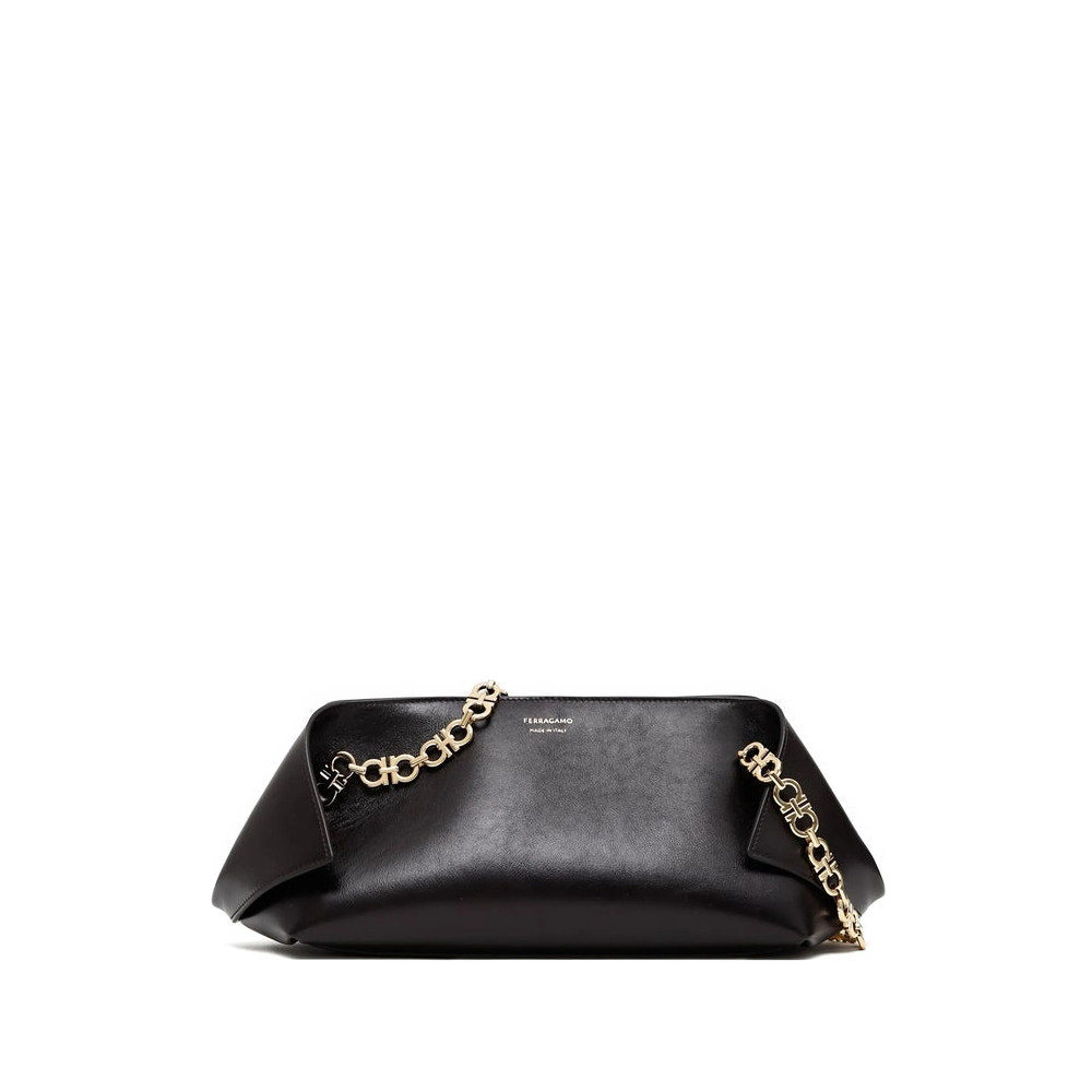 Ferragamo Small Folded Chain-link Flap Shoulder Bag