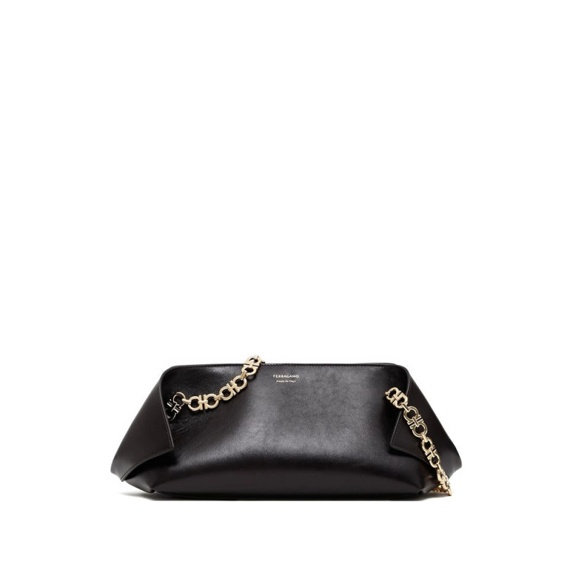 Ferragamo Small Folded Chain-link Flap Shoulder Bag