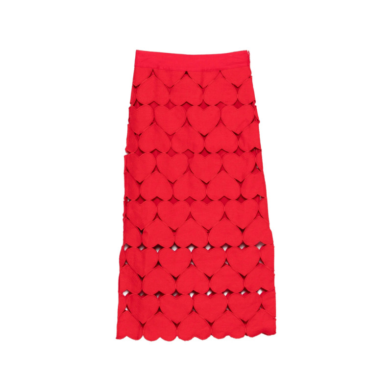Farm Rio Heart Midi Skirt