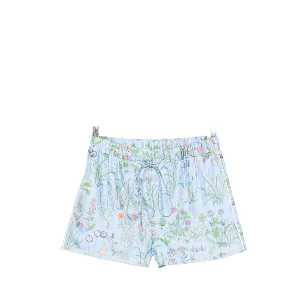 Gucci Floral-print Drawstring Shorts