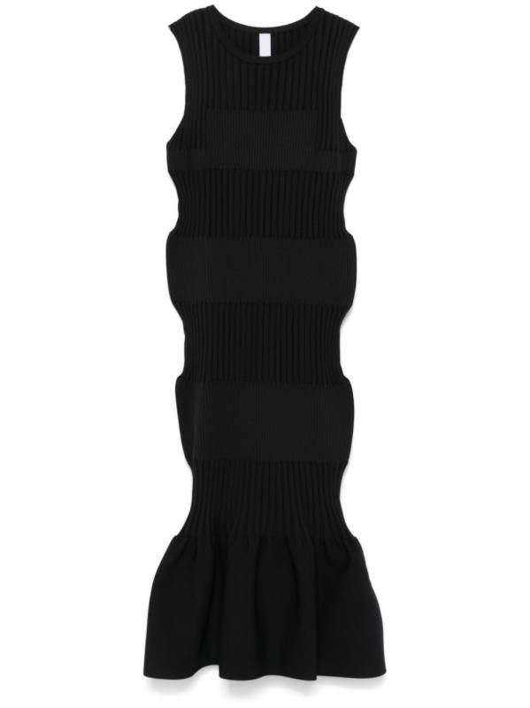 sleeveless mermaid midi dress