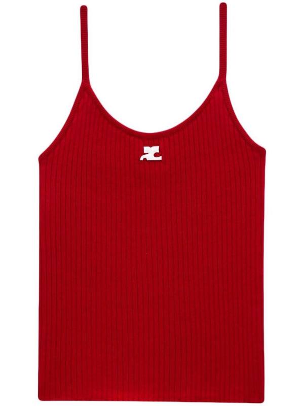 ribbed-knit ribbed tank-top
