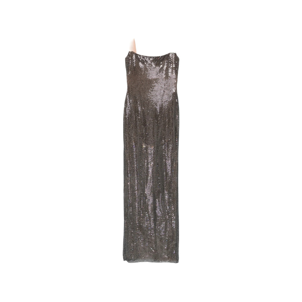 Self-portrait Embellished Square-neck Maxi Dress