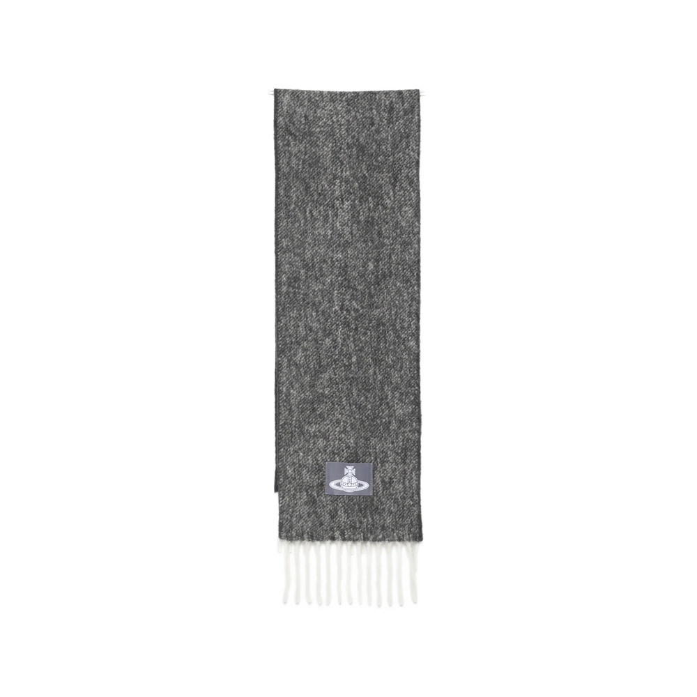 Vivienne Westwood Orb-patch Fringed Scarf