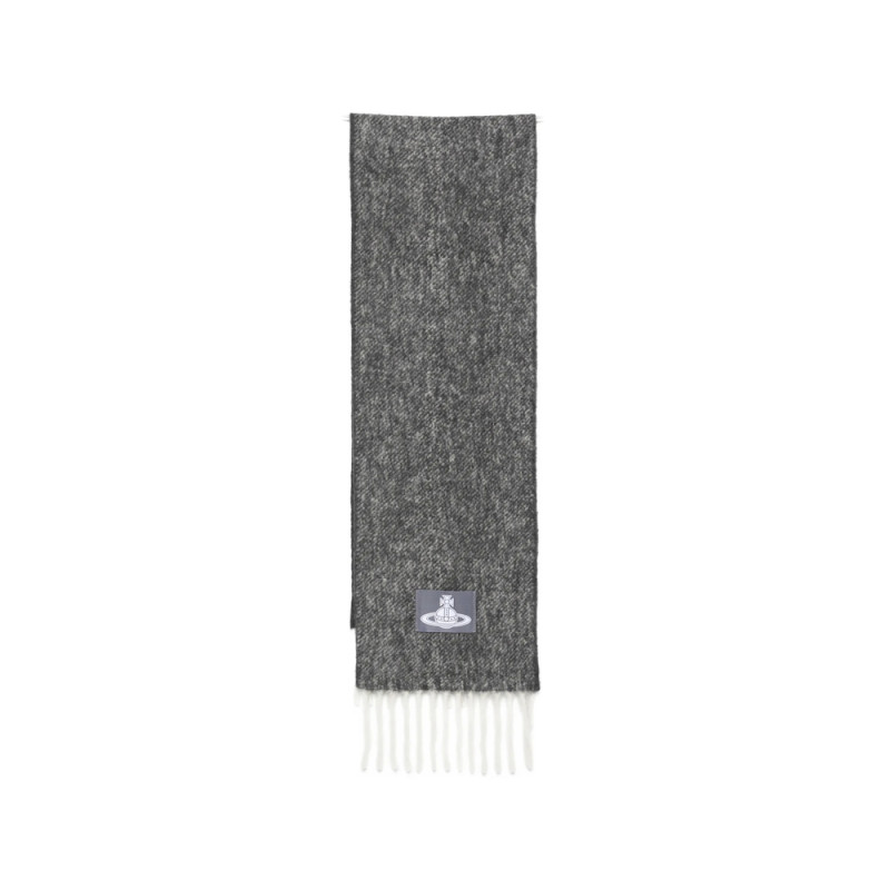 Vivienne Westwood Orb-patch Fringed Scarf