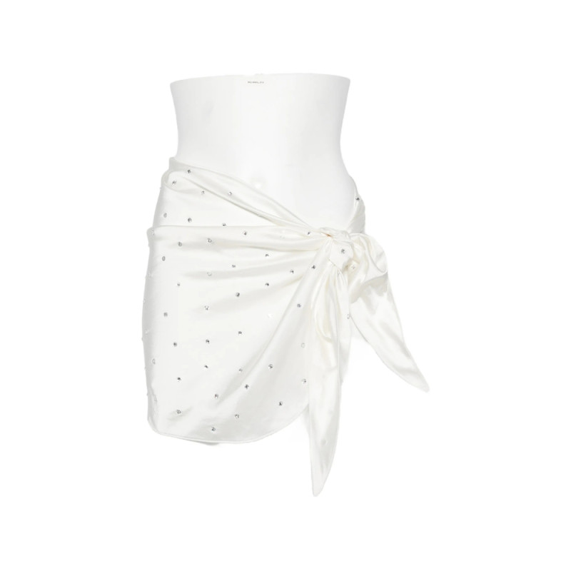 Oséree Crystal-embellished Wrap-design Pareo