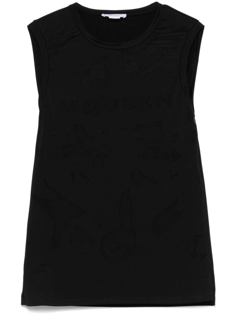panelled tank top