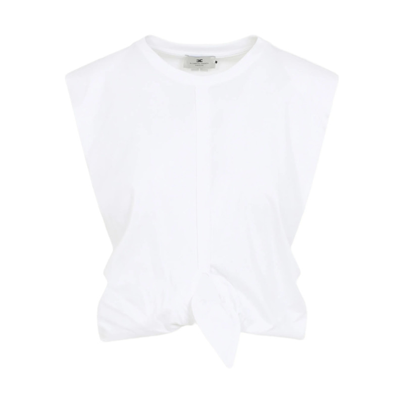 Elisabetta Franchi Knot-detail T-shirt
