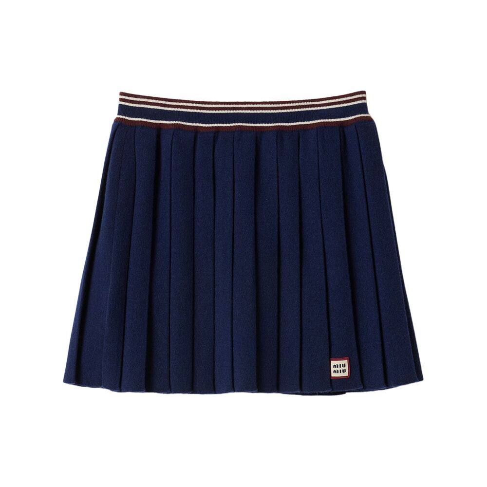 Miu Miu Pleated Mini Skirt
