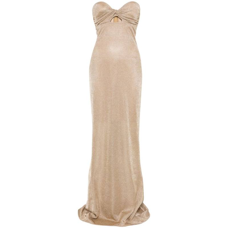 Giuseppe Di Morabito Metallic Threading Maxi Dress
