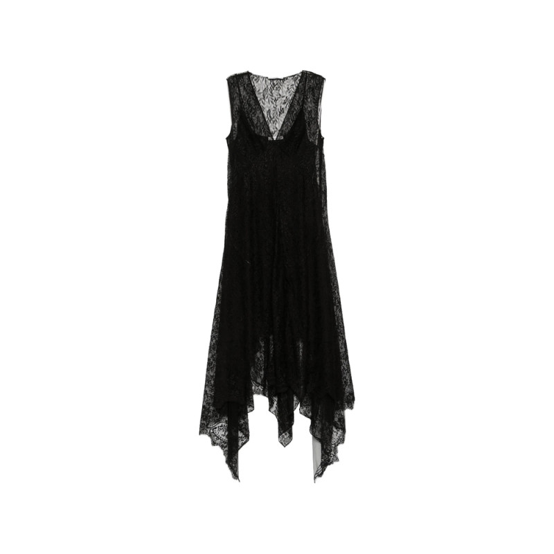 Fendi Lace Asymmetric-hem Dress