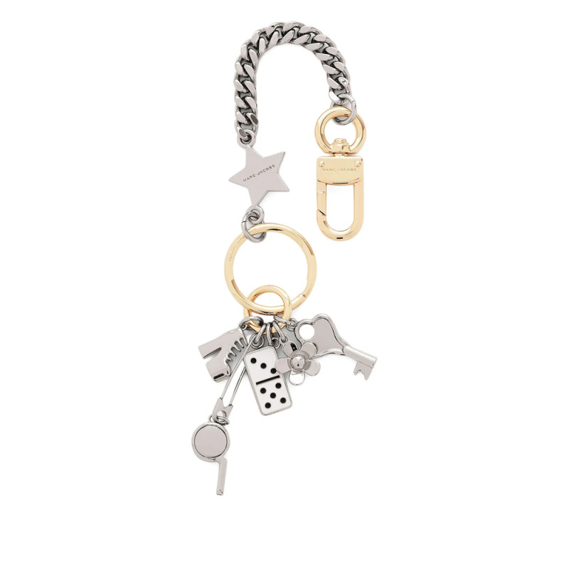 Marc Jacobs The Metal Safety Pin Cluster Charm Chain