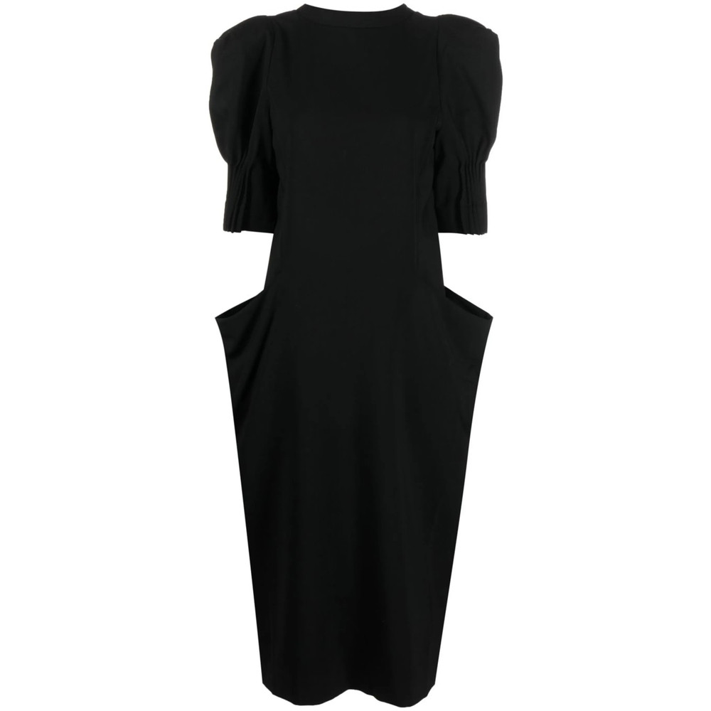 Bite Studios Short-sleeve Wool Midi Dress