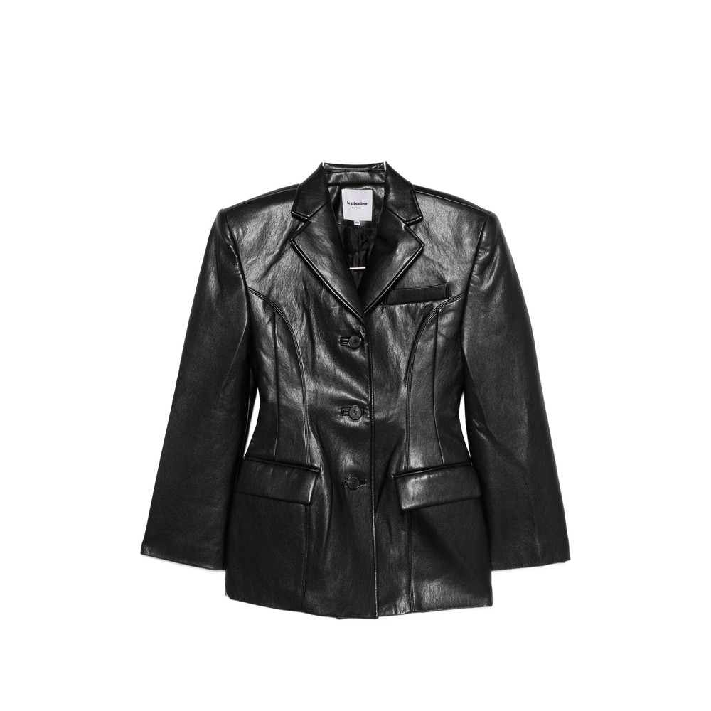 La Piscine Structured-shoulder Blazer
