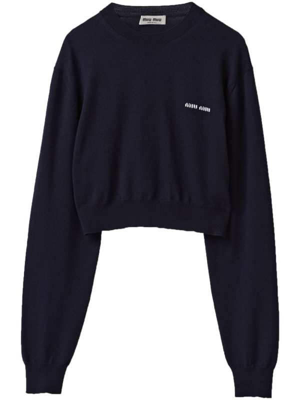 cropped wool jumper