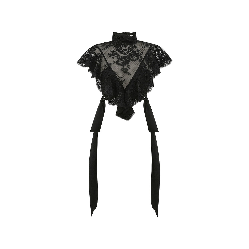 Zimmermann Lace Ruffled Blouse