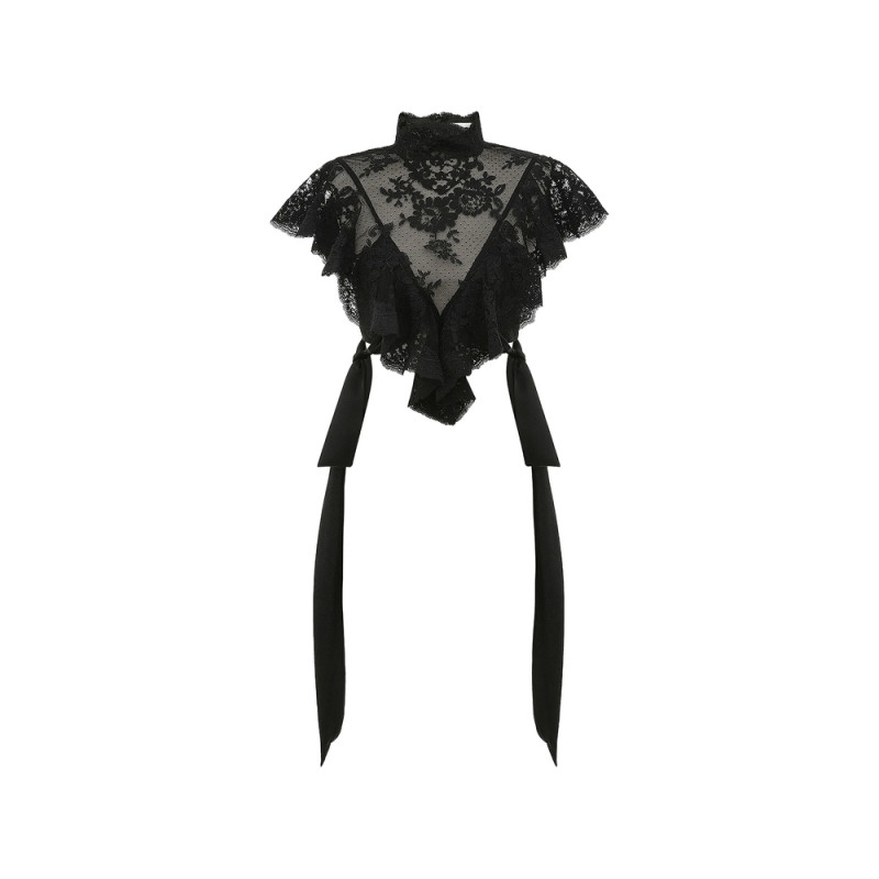 Zimmermann Lace Ruffled Blouse