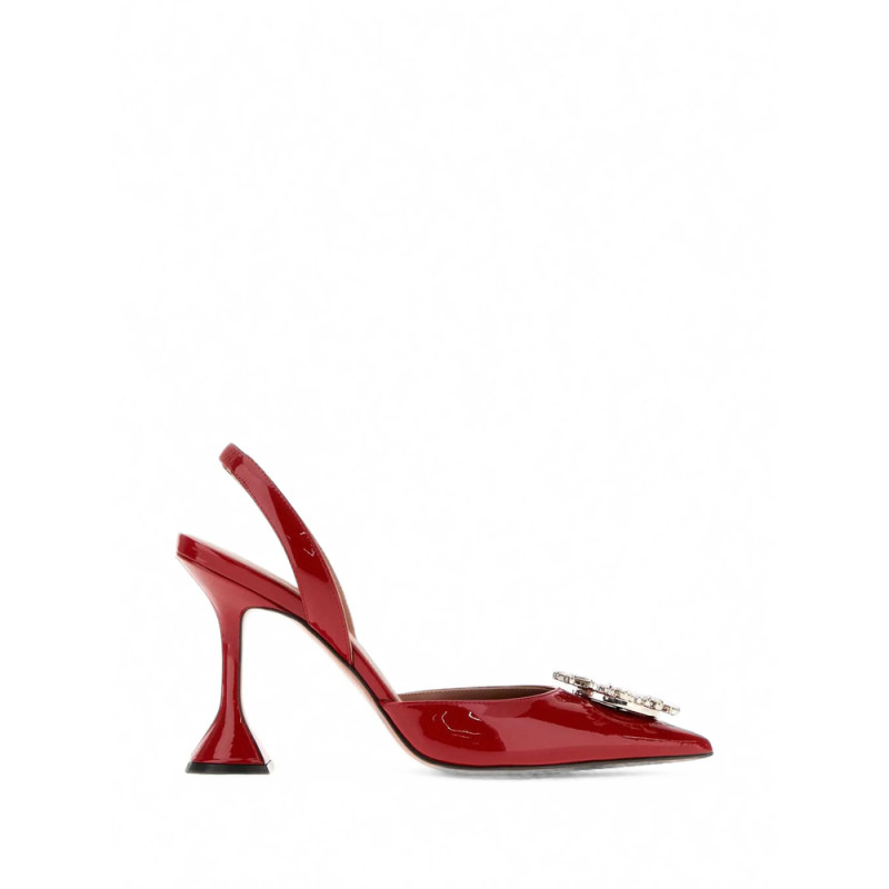 Amina Muaddi 95 Begum Crystal-embellished Slingback Pumps