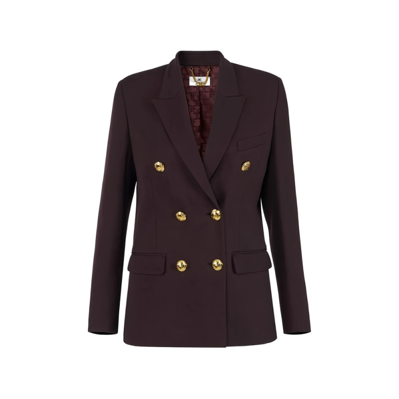 Elisabetta Franchi Double-breasted Button Blazer