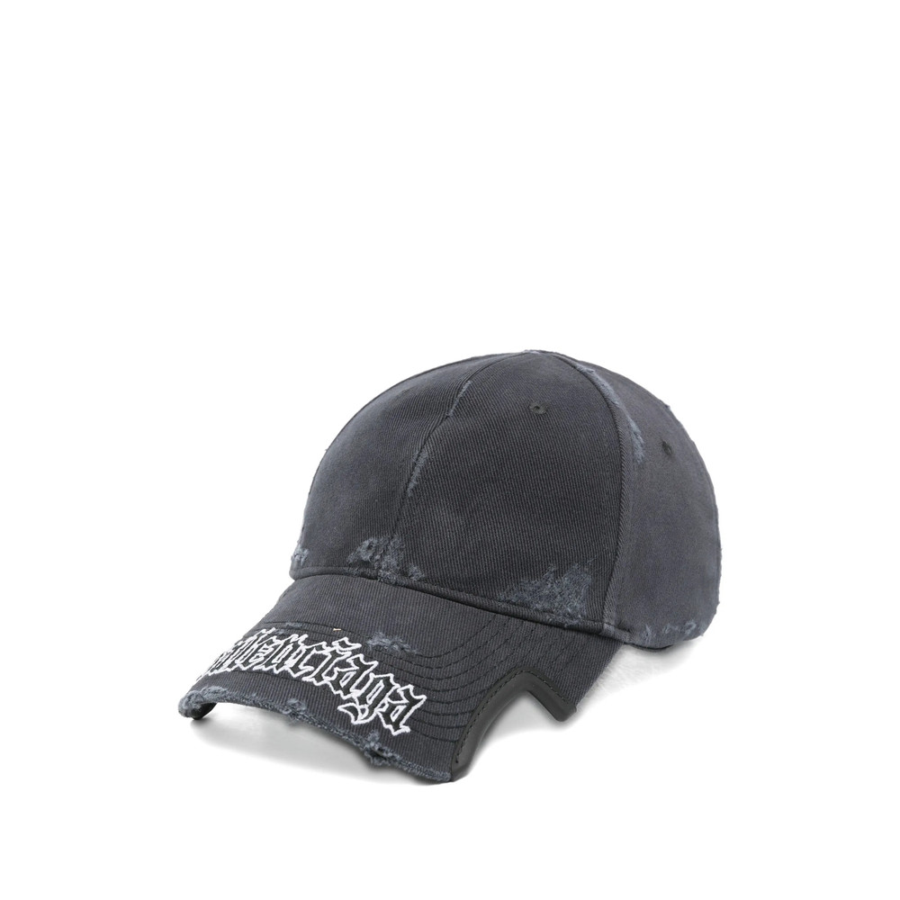 Balenciaga Distressed Logo Cap