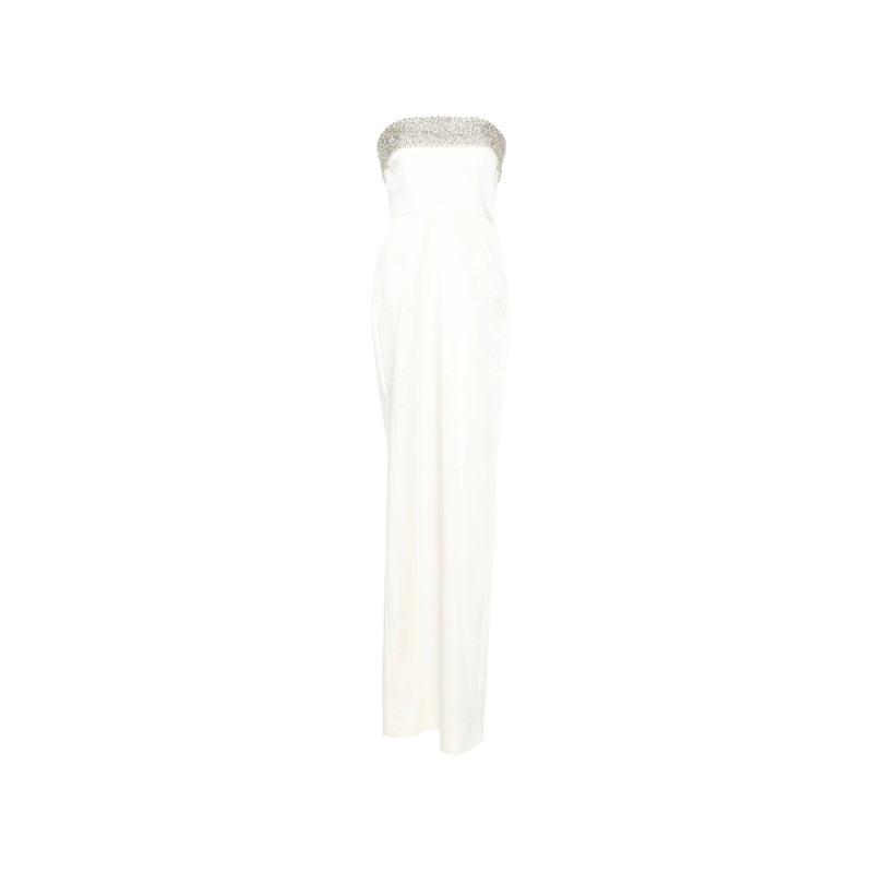 New Arrivals Rhea Crystal-embellished Strapless Maxi Dress