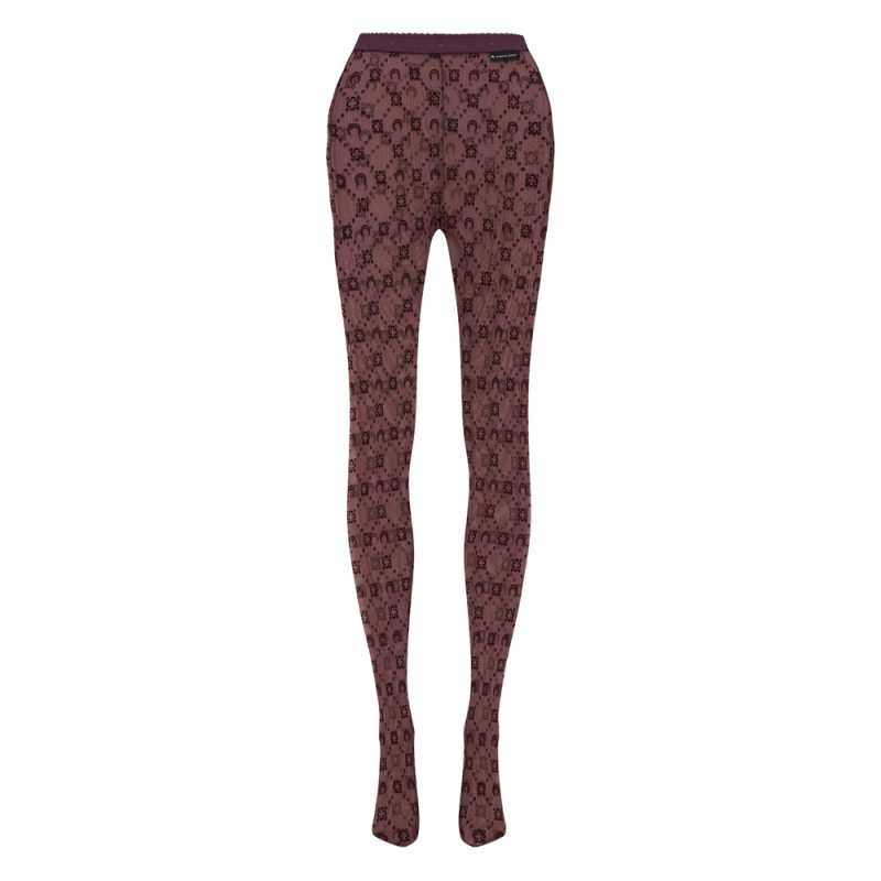 Marine Serre Moonogram Mesh Flock Tights