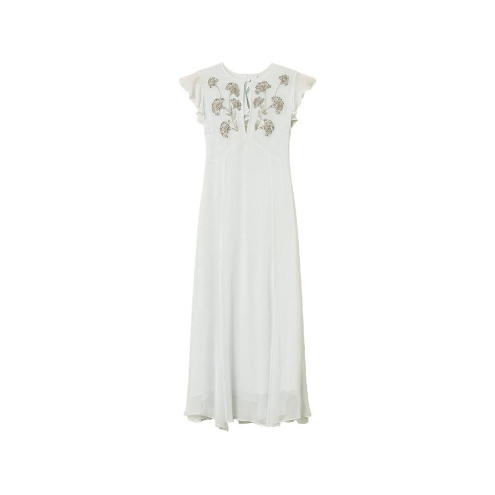 Twinset Bead-embellished Ruffled Dress