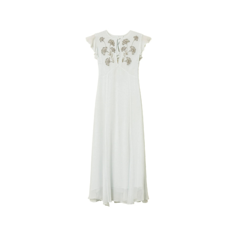 Twinset Bead-embellished Ruffled Dress