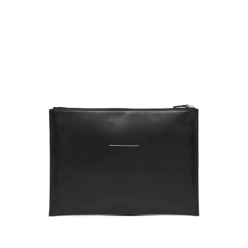 Mm6 Maison Margiela Logo-patch Cutch Bag