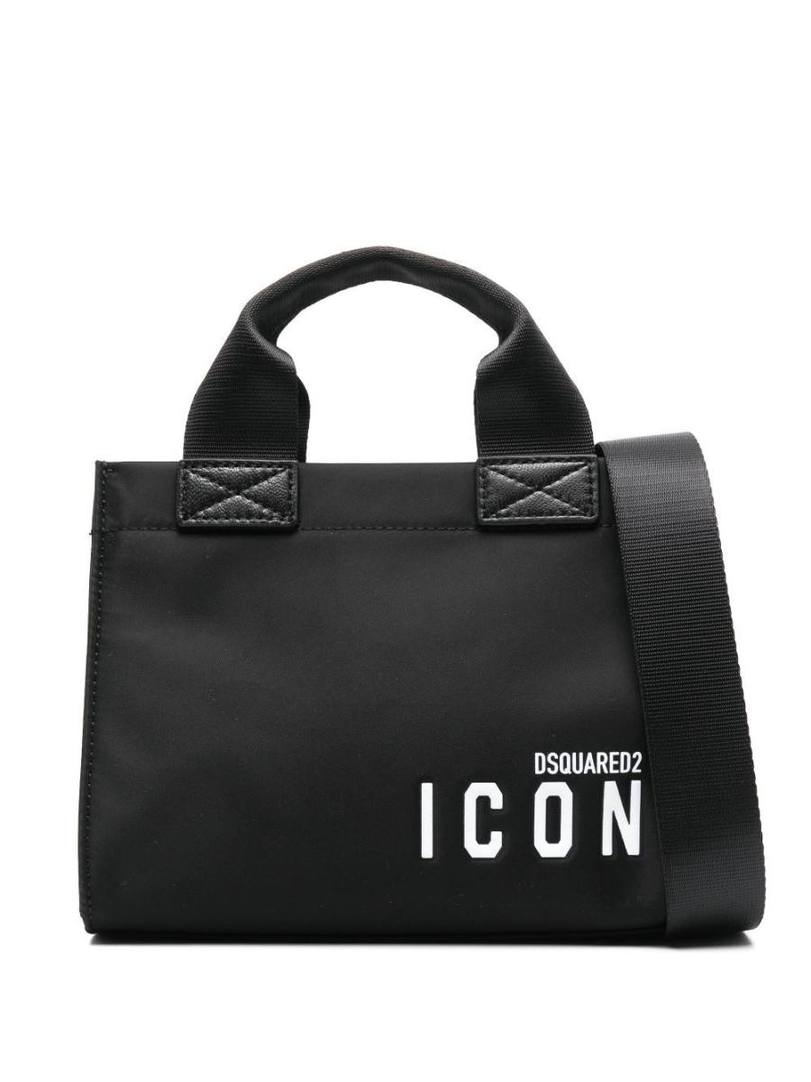 logo-print mini bag