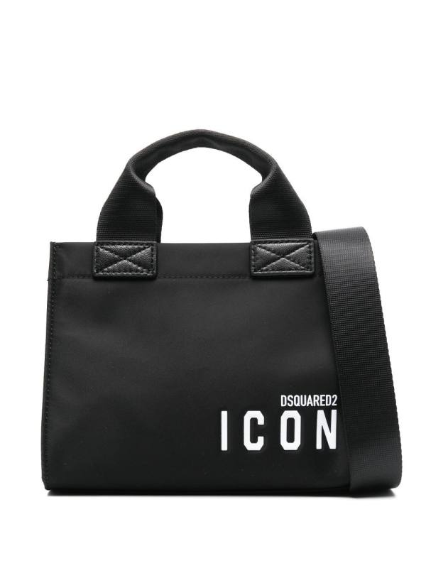 logo-print mini bag