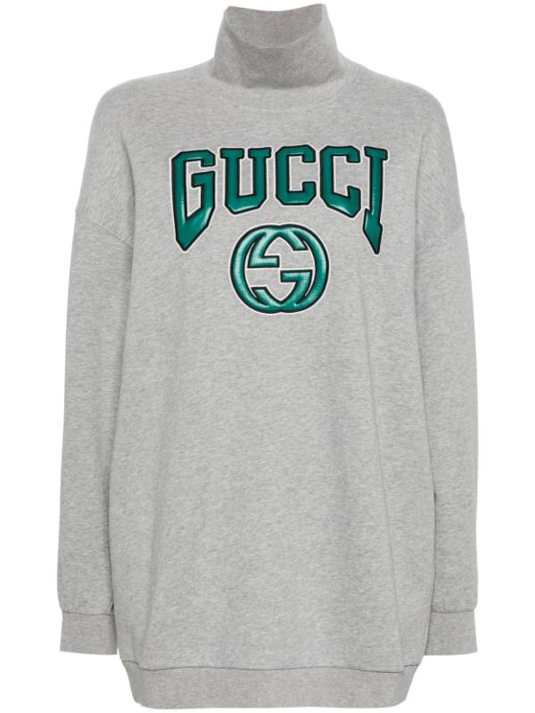 logo-patch cotton sweatshirt