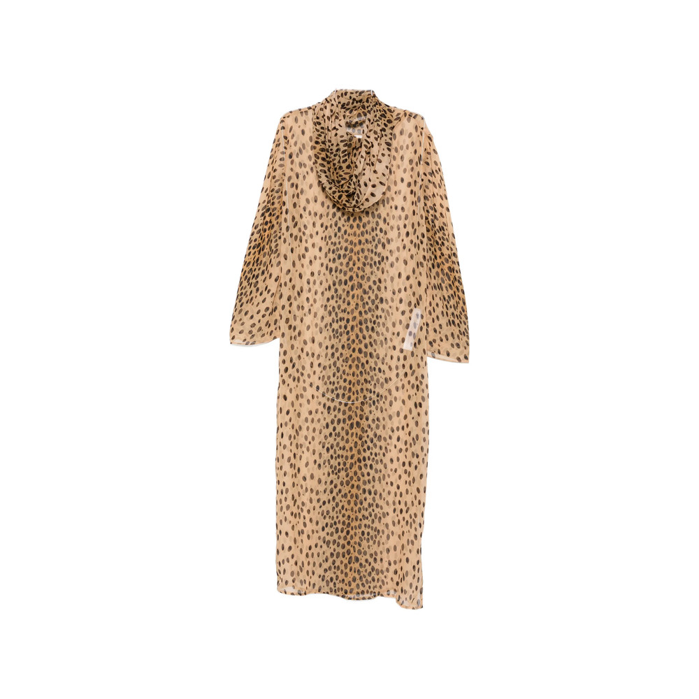 Cult Gaia Gaianne Leopard-print Hooded Midi Dress