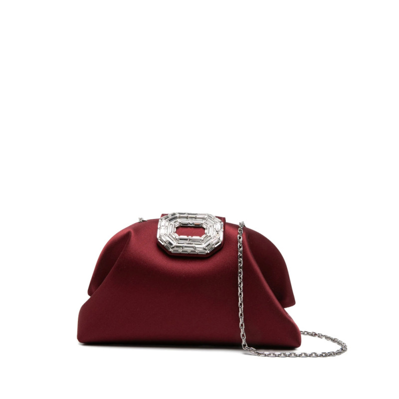 Amina Muaddi Camelia Embellished Clutch Bag