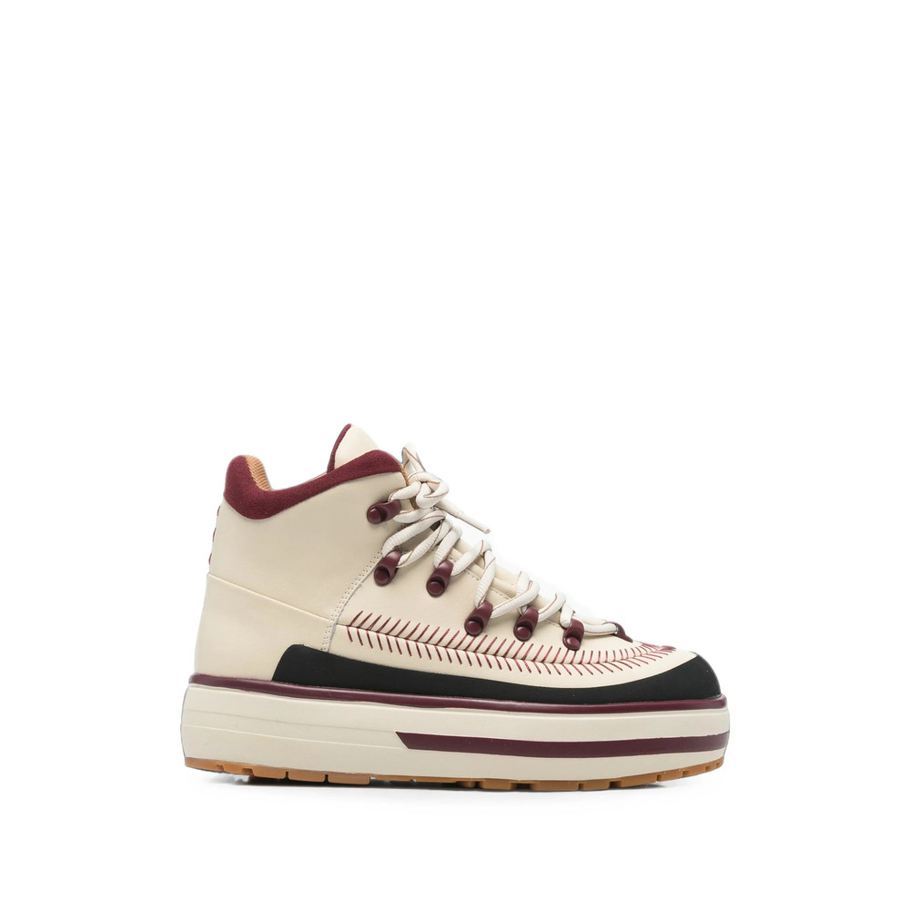 Brixia Contrast-stitch Platform Sneakers