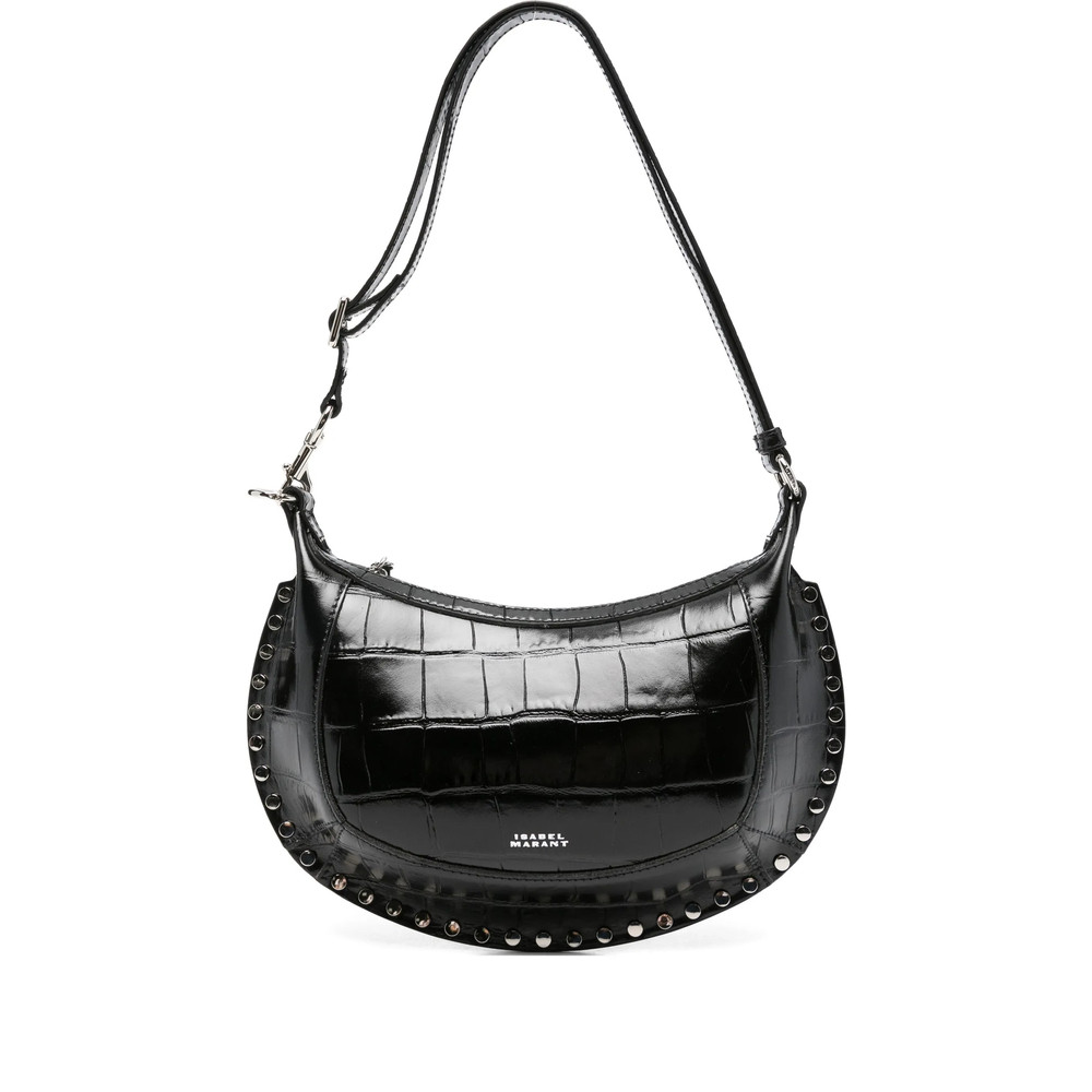 Isabel Marant Crocodile-embossed Studded Shoulder Bag