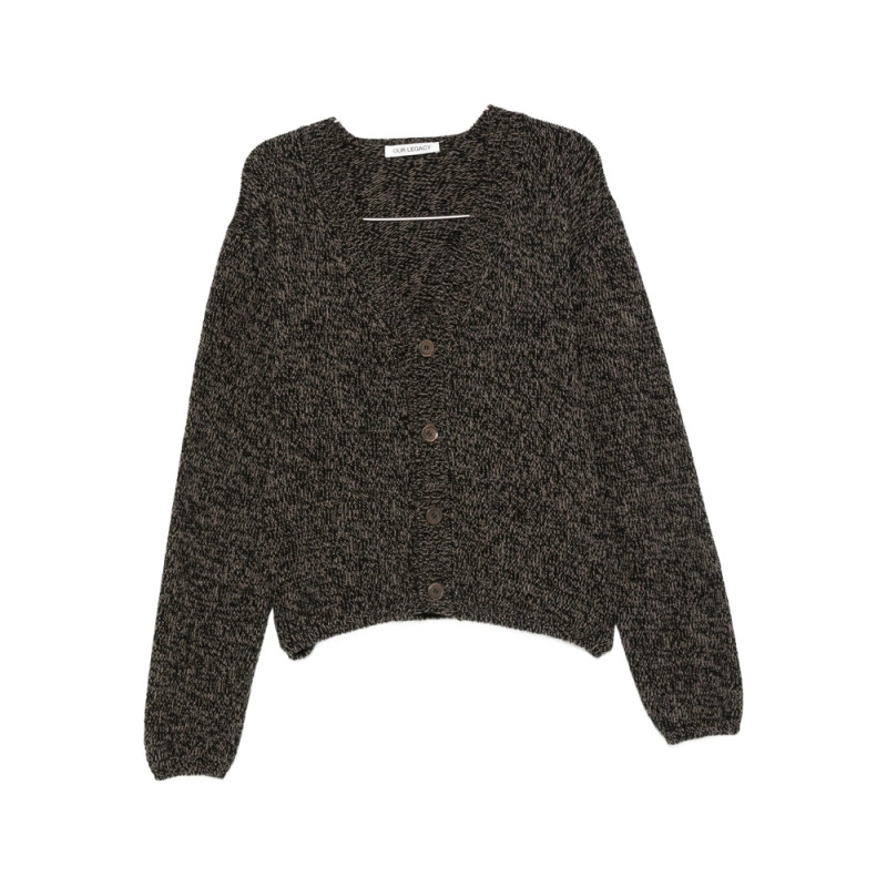 Our Legacy Speckled V-neck Cardigan